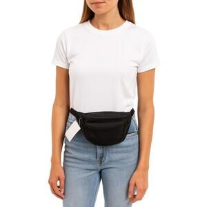 Dalix Black Fanny Pack Belt Bag – Adjustable Strap, 2 Zipper Pockets, NWT
